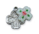 Sterling Silver Cloisonné 4-way Pendant