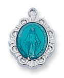 Sterling Blue Miraculous Baby Pendant Boxed