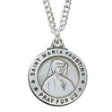 Sterling Silver St. Maria Faustina Pendant