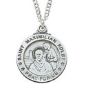Sterling Silver St. Maximillian Kolbe Pendant