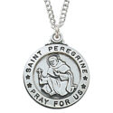 Sterling Silver St. Peregrine Pendant
