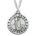 Sterling Silver St. Peter Pendant