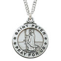 Sterling Silver St. Peter Pendant