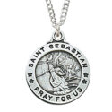 Sterling Silver St. Sebastian Pendant