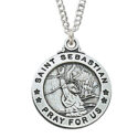 Sterling Silver St. Sebastian Pendant