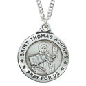Sterling Silver St. Thomas Aquinas Pendant