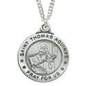 Sterling Silver St. Thomas Aquinas Pendant