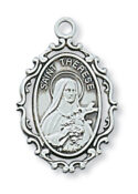 Sterling Silver St. Therese Pendant