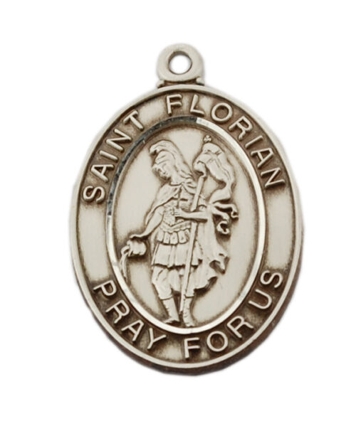 Sterling Silver St. Florian Pendant