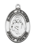 Sterling Silver St. Joseph Pendant