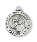 Sterling Silver St. Christopher Pendant