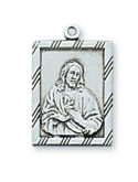 Sterling Silver Sacred Heart Pendant