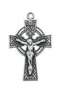 Sterling Silver Celtic Crucifix Pendant