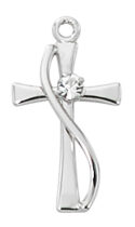 Sterling Cross Pendant Boxed