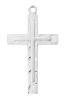 Sterling Silver Cross over Cross Boxed