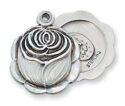 Sterling Silver Miraculous Rosebud Pendant Boxed