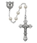 Pearl Madonna Rosary Boxed