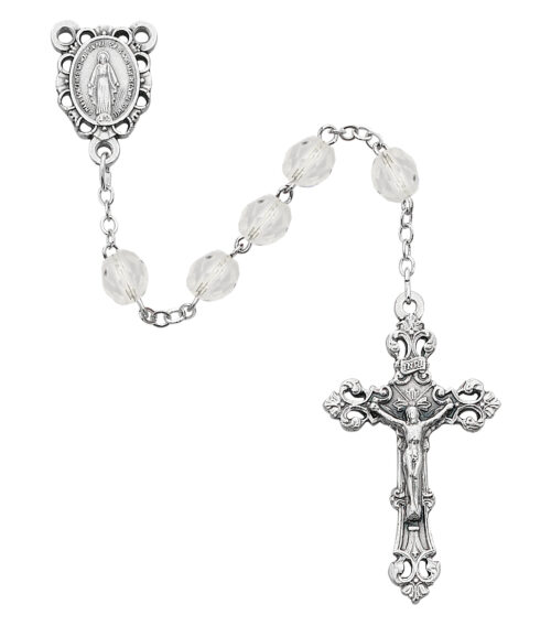 Aurora Glass April Rosary Boxed