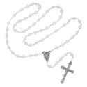 Crystal Tin Cut Rosary Boxed