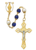 Blue Miraculous Rosary Boxed